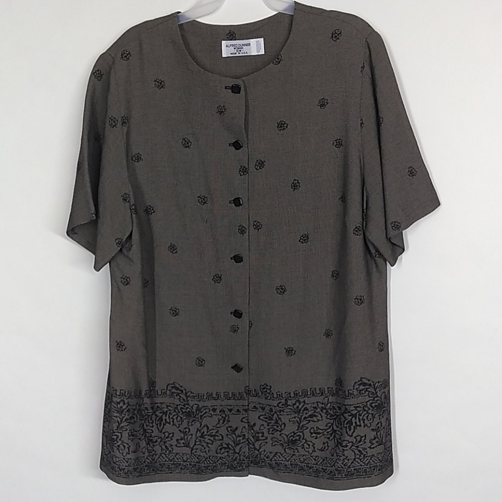Vintage Alfred Dunner floral short sleeve …